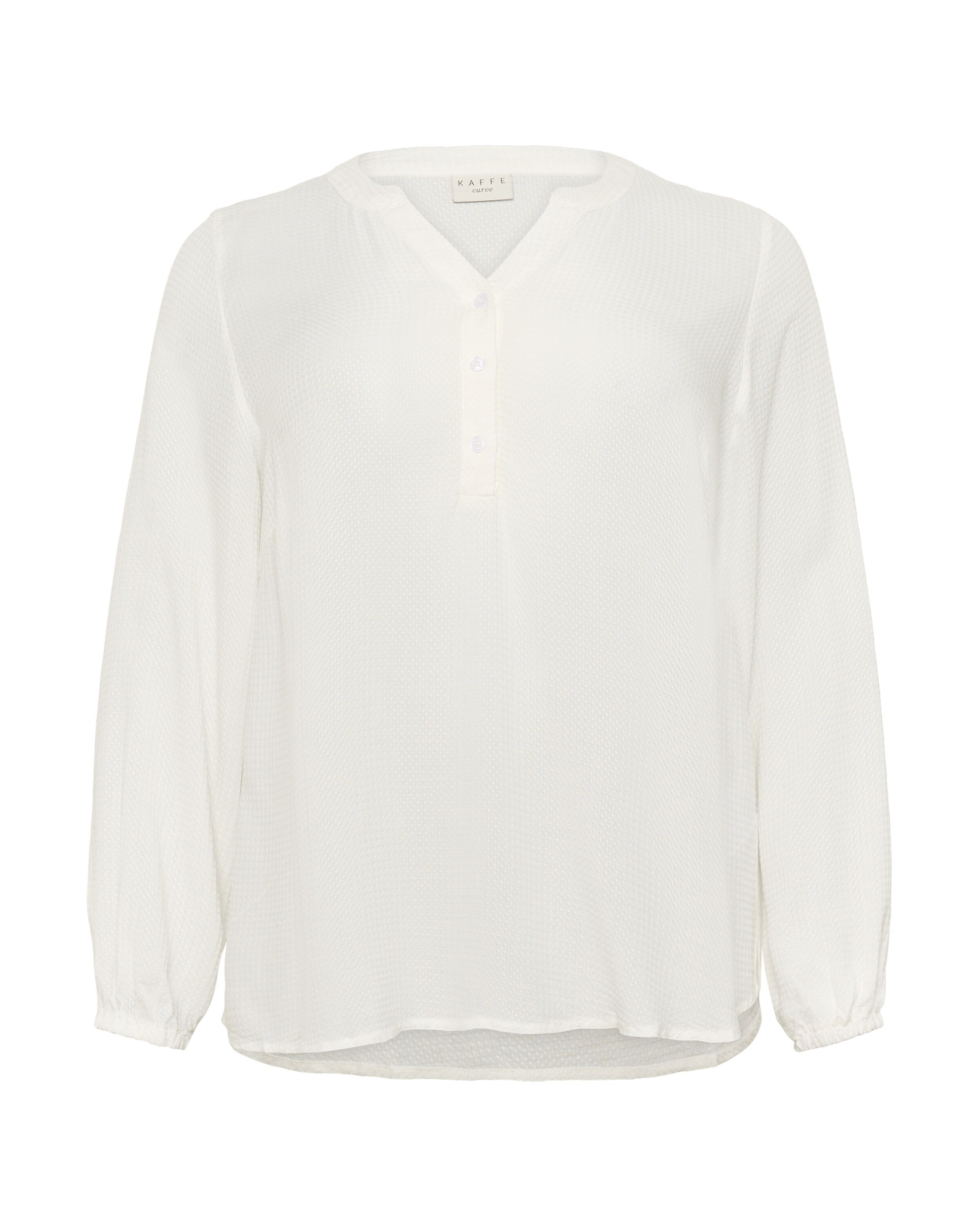 KAFFE CURVE Bluse 'KC Mahlena' i hvid: forside