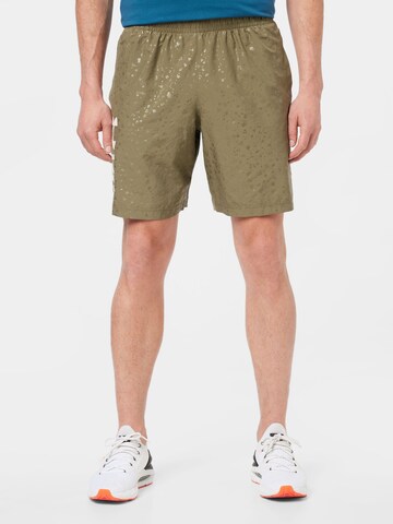 UNDER ARMOUR - regular Pantalón deportivo en verde: frente