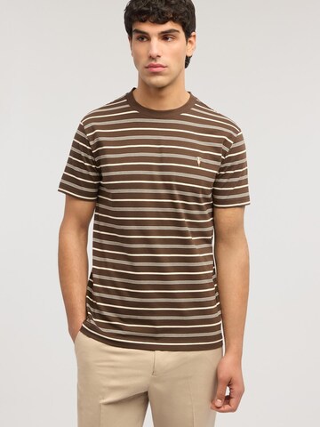 Trussardi Shirt in Bruin: voorkant