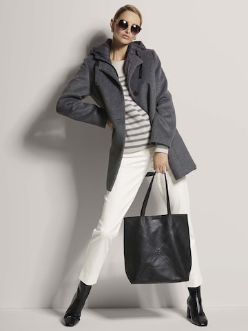 Manteau mi-saison MADELEINE en gris