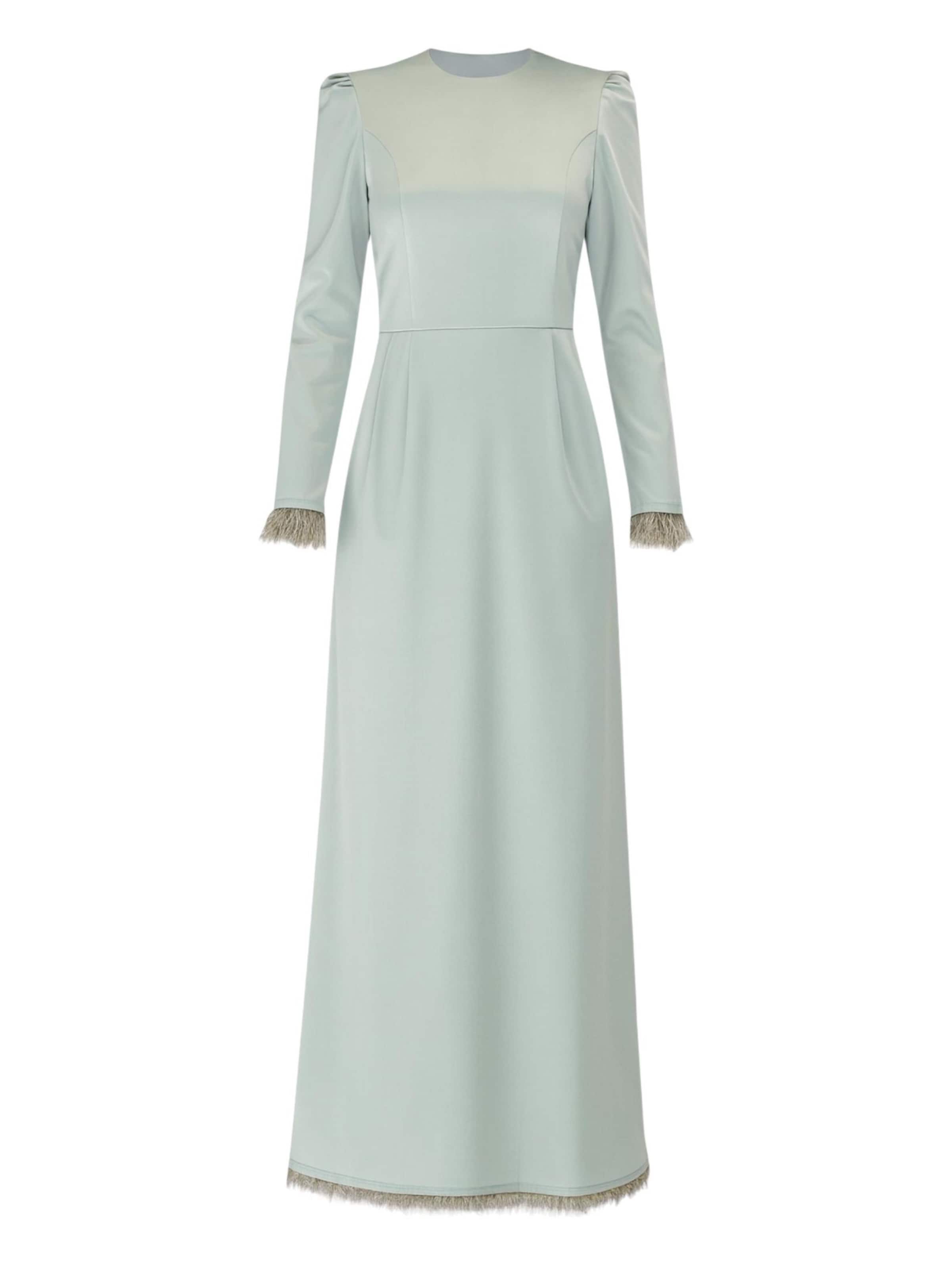 fashionshowcase Evening Dress 'Feather Grace' in Mint, Item view