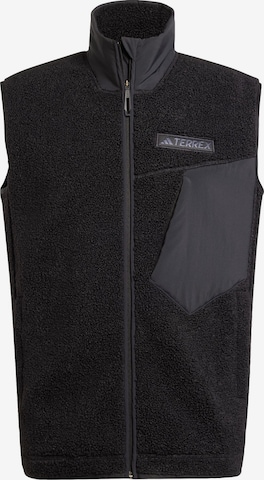 Gilet de sport 'Xploric' ADIDAS TERREX en noir : devant