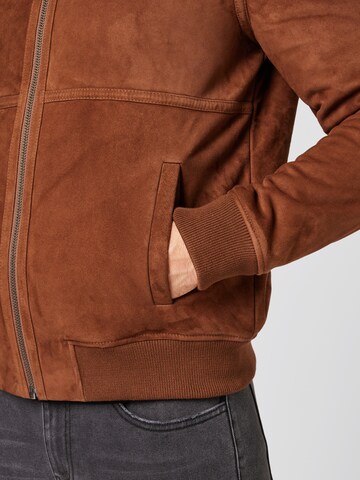 ABOUT YOU x Kevin Trapp Between-Season Jacket 'Anton' in Brown