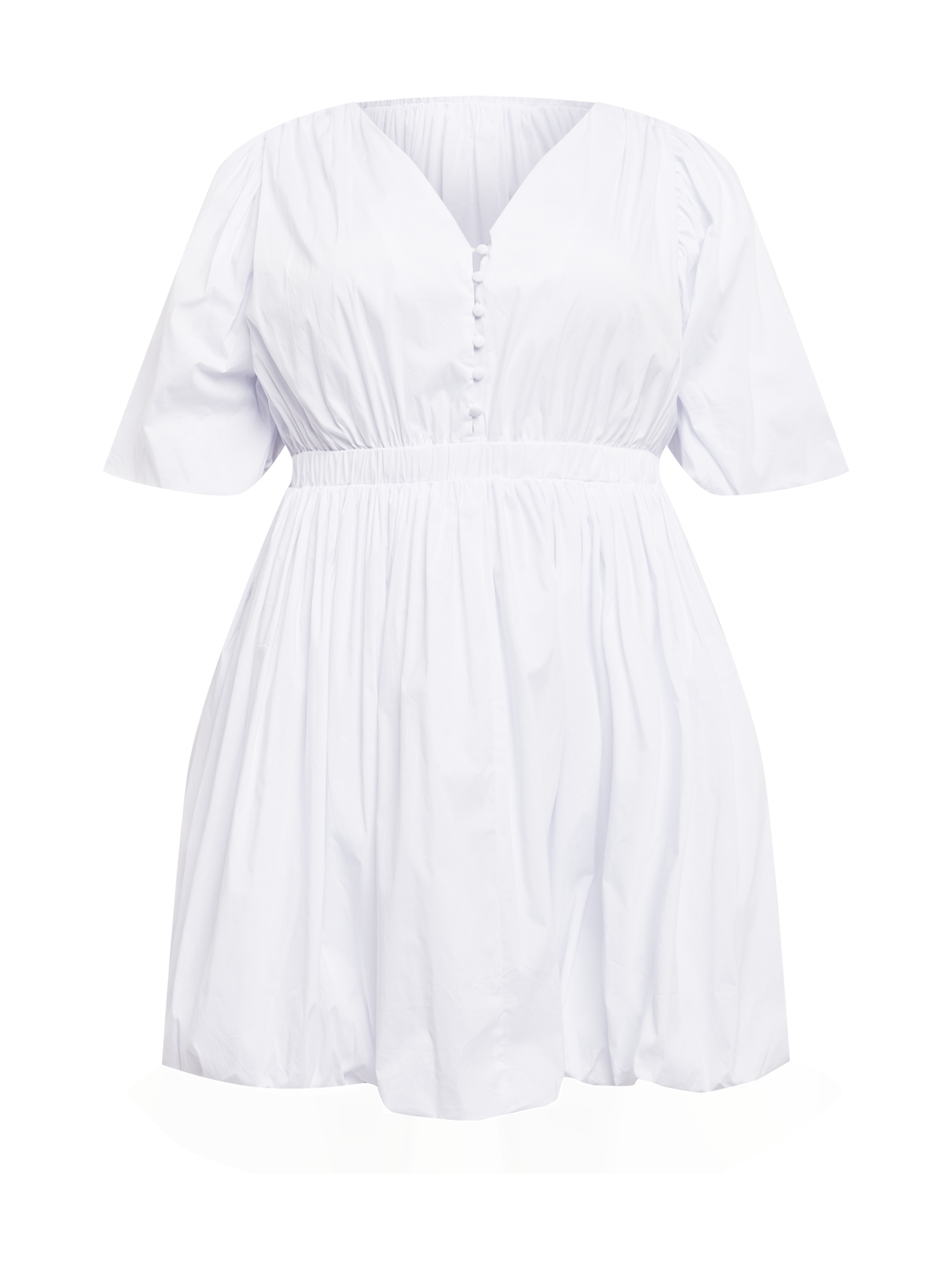 GLAMOROUS CURVE Sukienka w kolorze Białym 