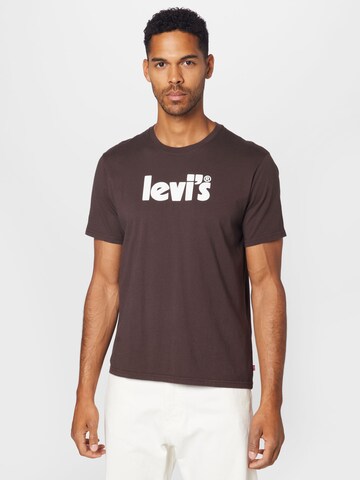 LEVI'S ® Póló 'Relaxed Fit Tee' - barna: elől