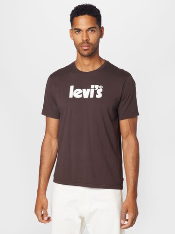 T-Shirt 'Relaxed Fit Tee' LEVI'S ® en marron : devant