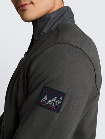 TOM TAILOR Zip-Up Hoodie in Green