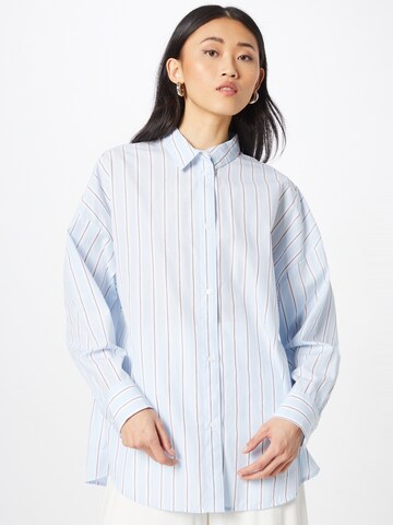 Monki Blouse in Blue: front