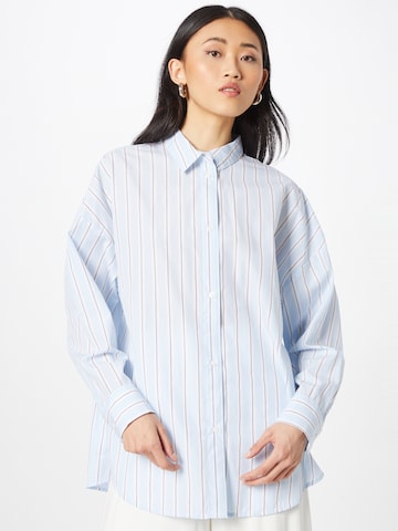 Monki Blouse in Blauw: voorkant