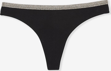 ETAM Thong 'Fame' in Black: front
