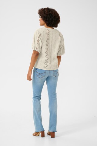 Cream Bluse 'Brielle' in Beige