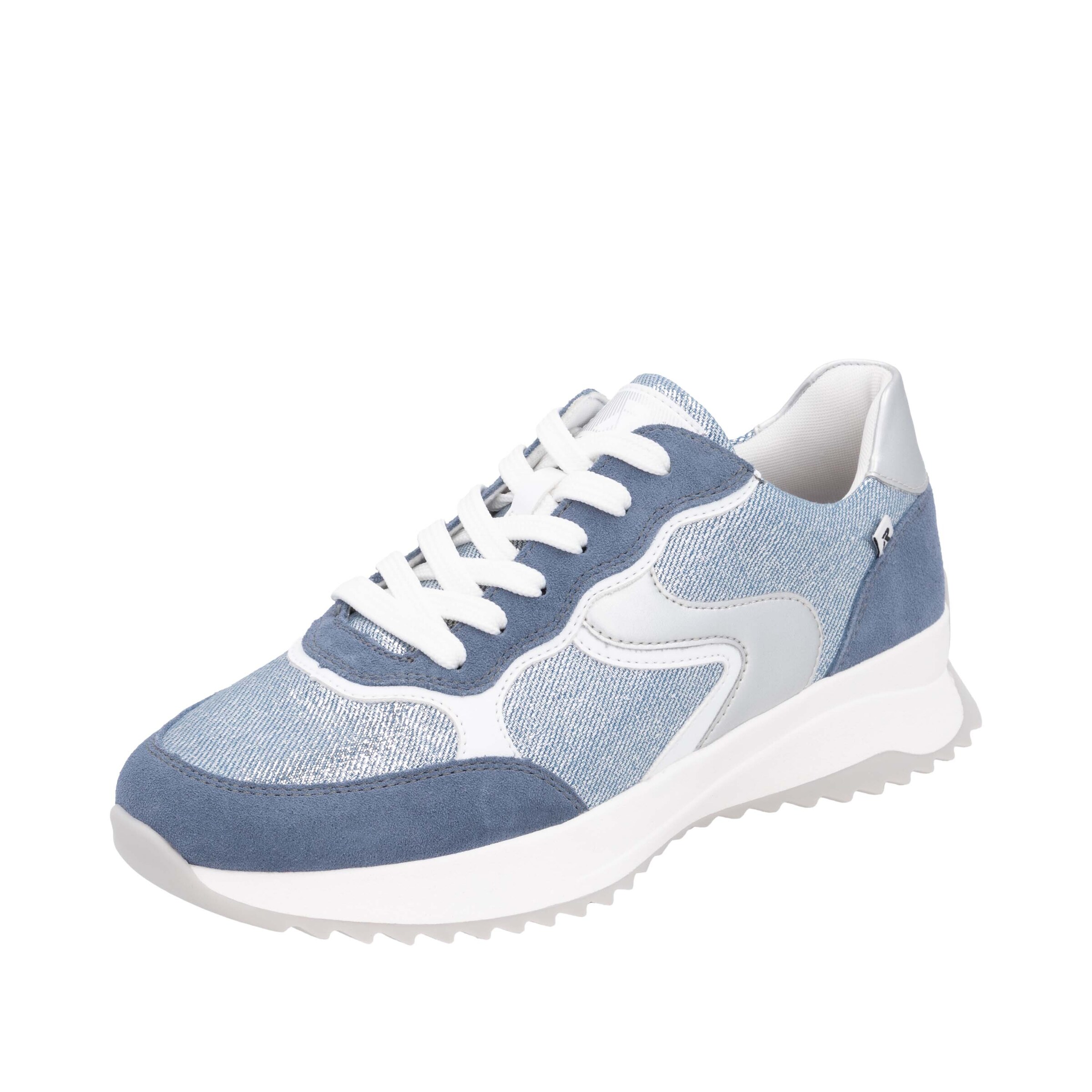 Rieker Sneaker in opal / hellblau / silber / weiß, Produktansicht
