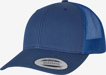 Flexfit Cap in Blau: Vorderseite