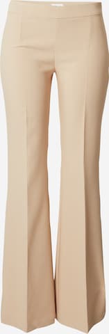 ABOUT YOU x Millane Flared Pleated Pants 'Lena' in Beige: front