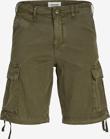 Pantaloni cargo 'COLE TUCKER' di JACK & JONES in verde: frontale