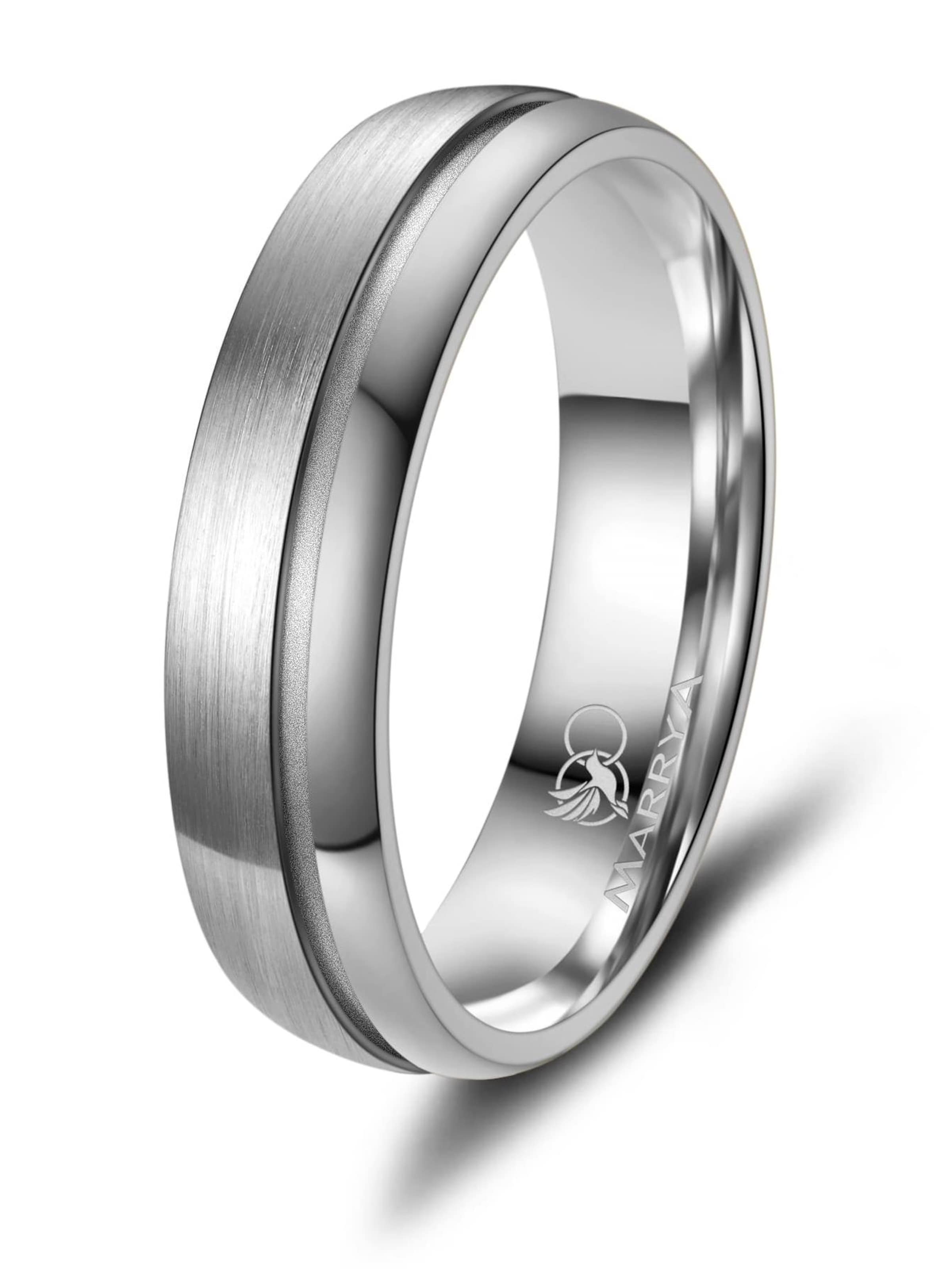 Anello 'MARRYA TI-22 Ehering aus Titan' di MARRYA in argento