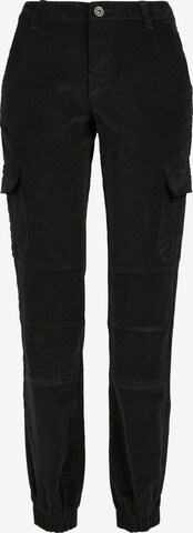 Pantalon cargo Urban Classics en noir : devant