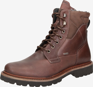 SIOUX Lace-Up Boots in Brown: front