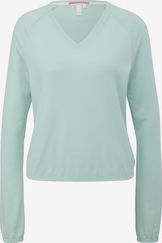 QS Shirt in Blauw: voorkant