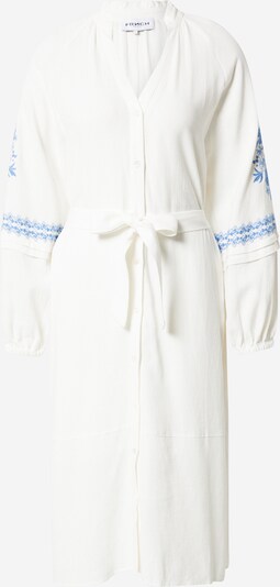 Rochie tip bluză 'OCTAVIE' FRNCH PARIS pe crem / azuriu, Vizualizare produs