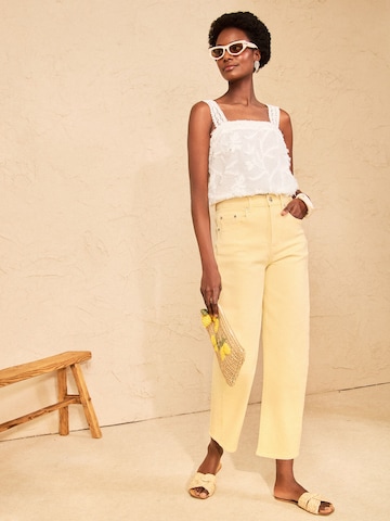 love & roses Barrel Jeans i gul