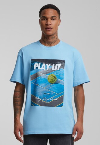 MT Upscale Shirt in Blau: Vorderseite