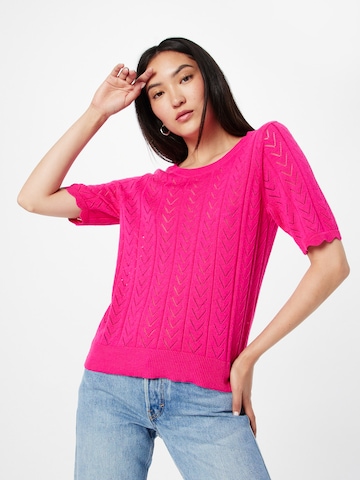 VILA Sweater 'Shelley' in Pink: front