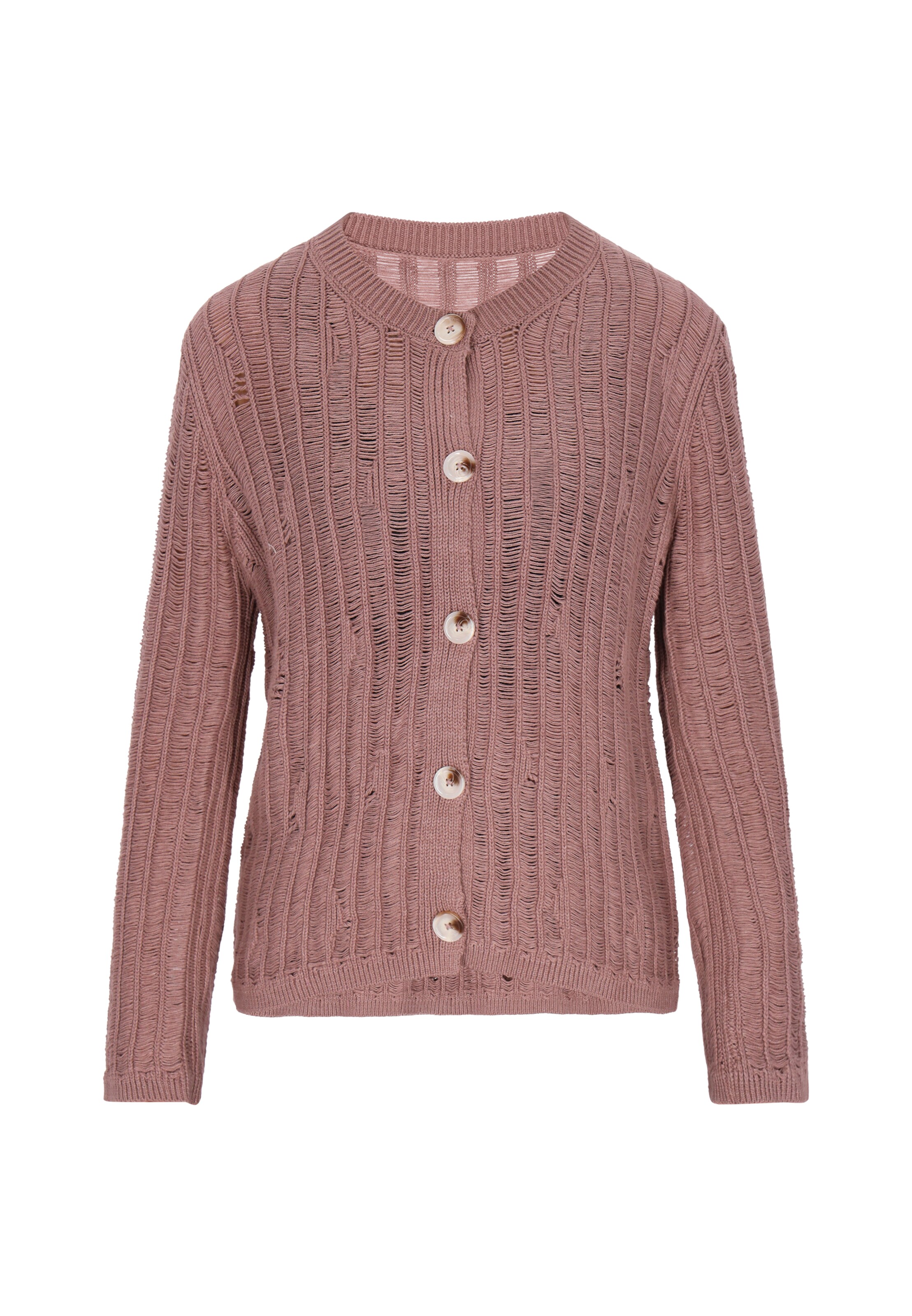 ROCKEASY Strickjacke in Lila: Vorderseite