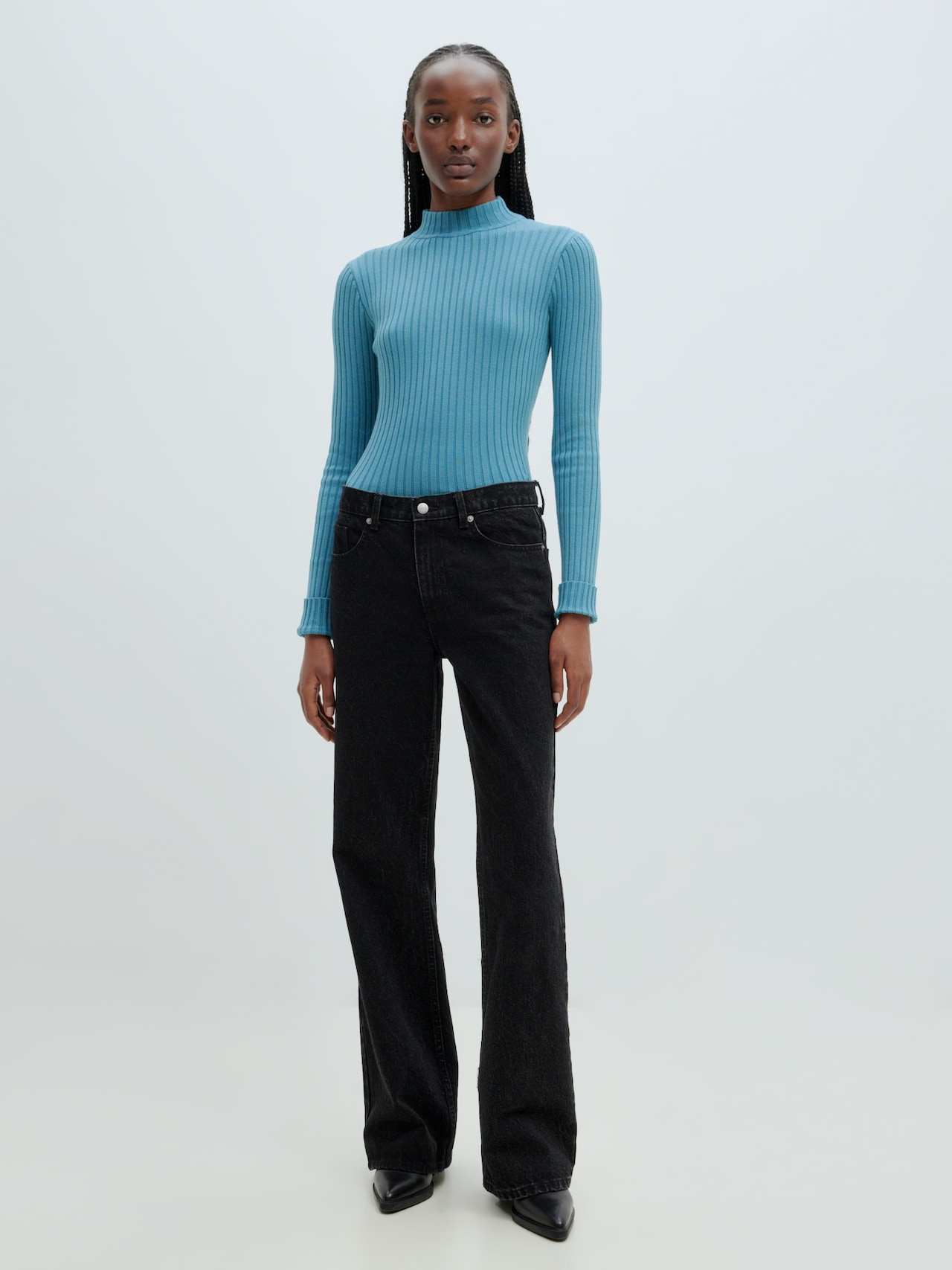 EDITED Jersey 'Jannice' azul cian