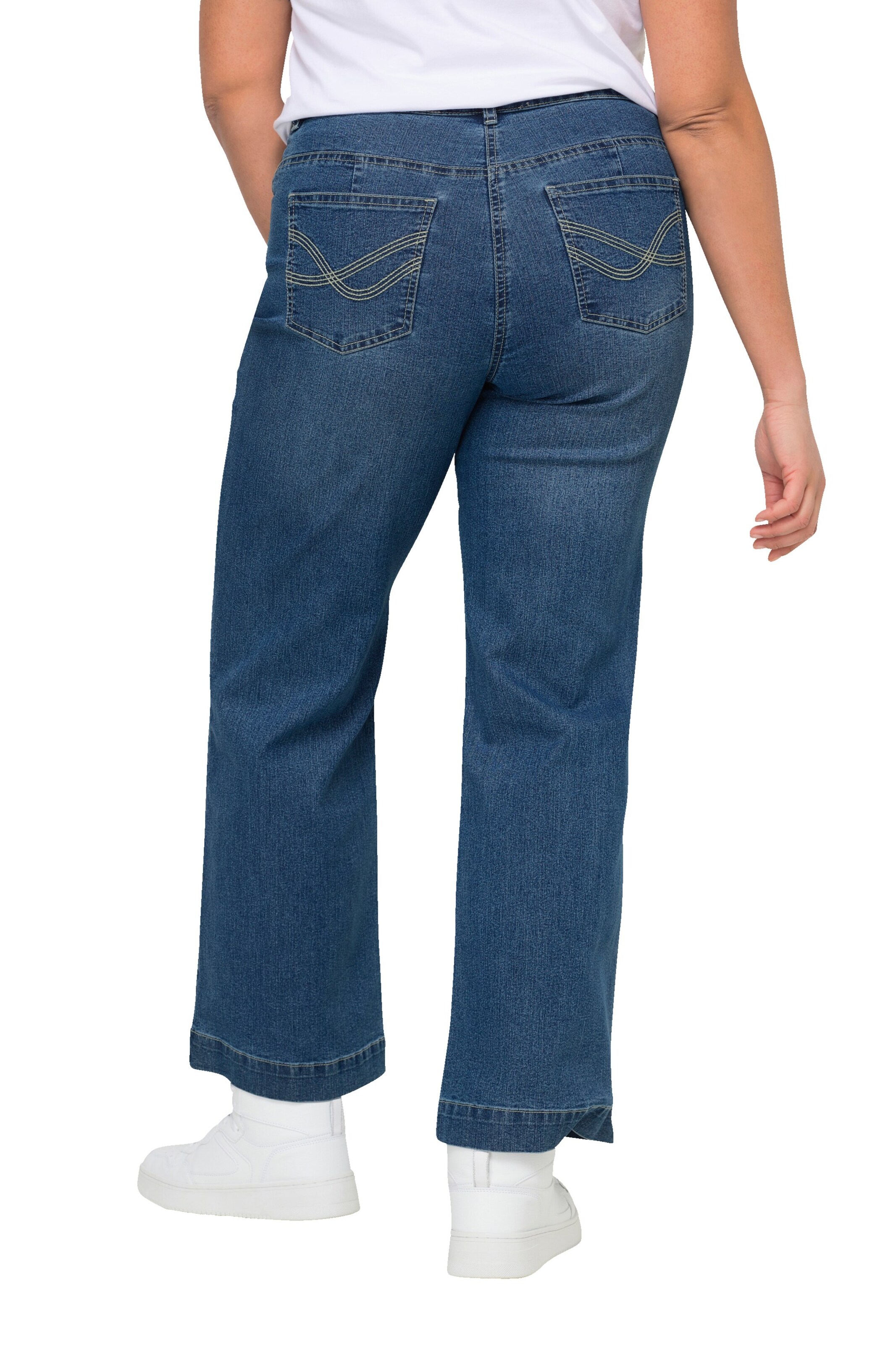 Angel of Style Wide leg Jeans in Blue