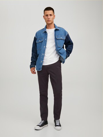 JACK & JONES Liibuv Chino-püksid 'Marco Fred', värv hall