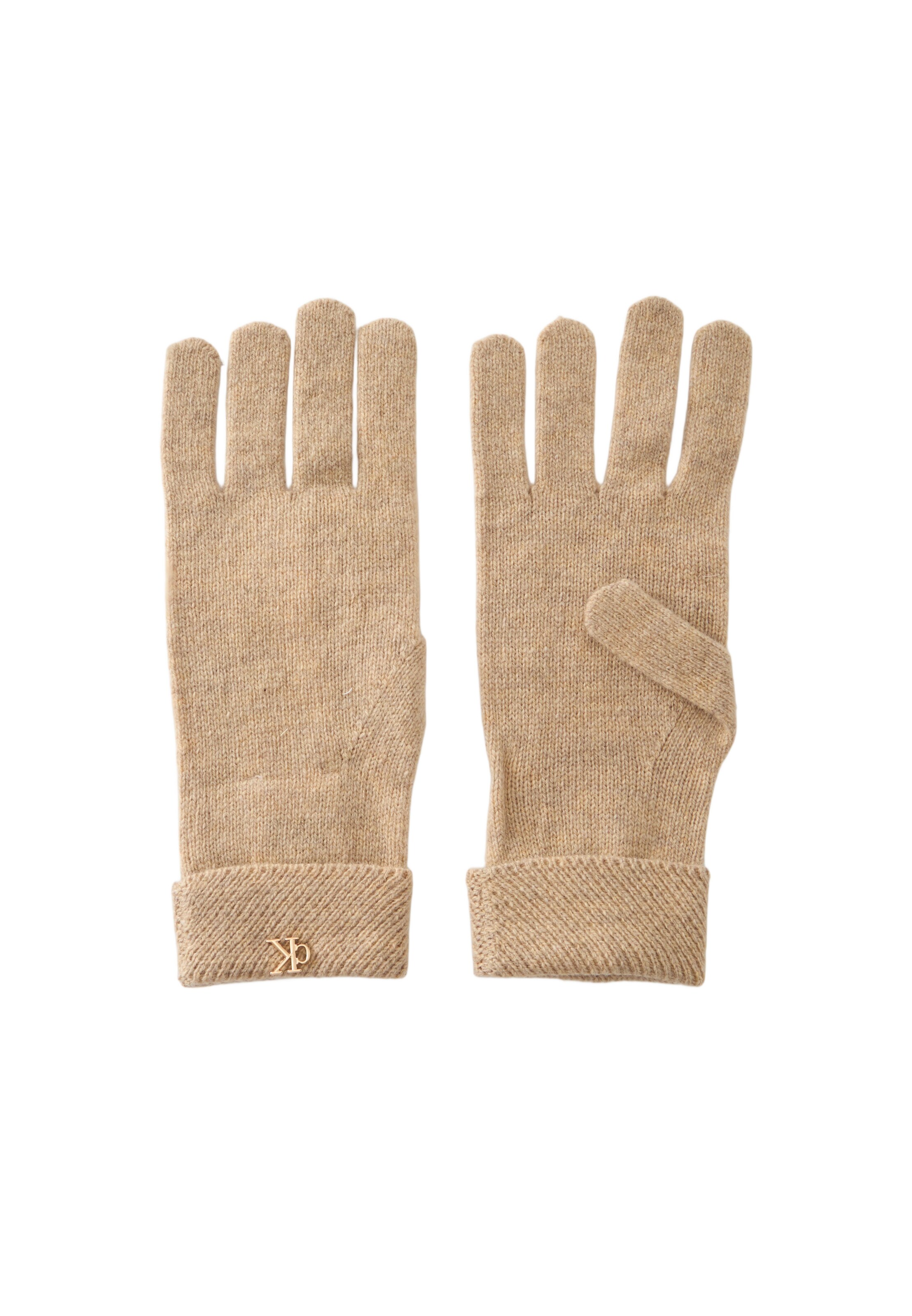 Mezzoguanti di Calvin Klein in beige: frontale