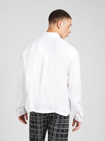 WEEKDAY Regular fit Button Up Shirt in White