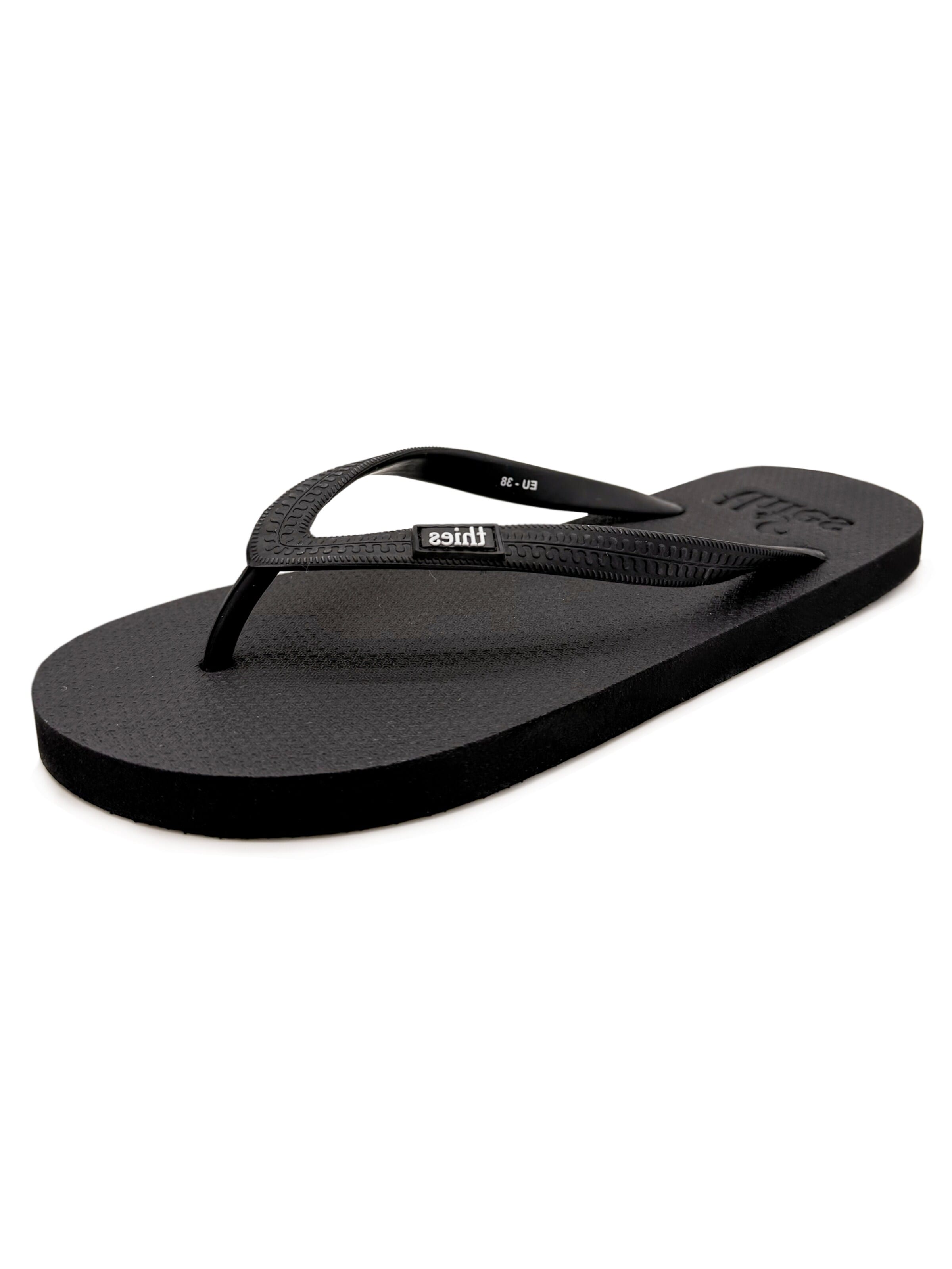 thies Zehentrenner 'thies 1856 ® Eco Thies Flips'‌‌‌‌‌‌ in Schwarz: Vorderseite