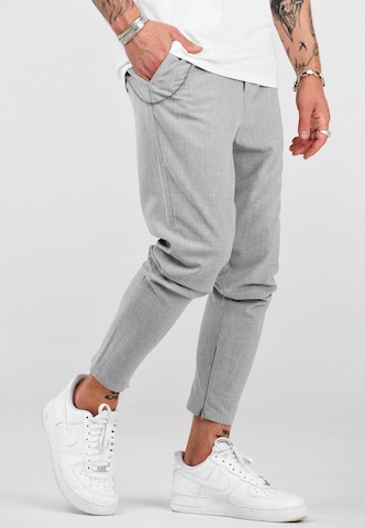 behype Regular Chino-Hose 'B-KAY' in Grau