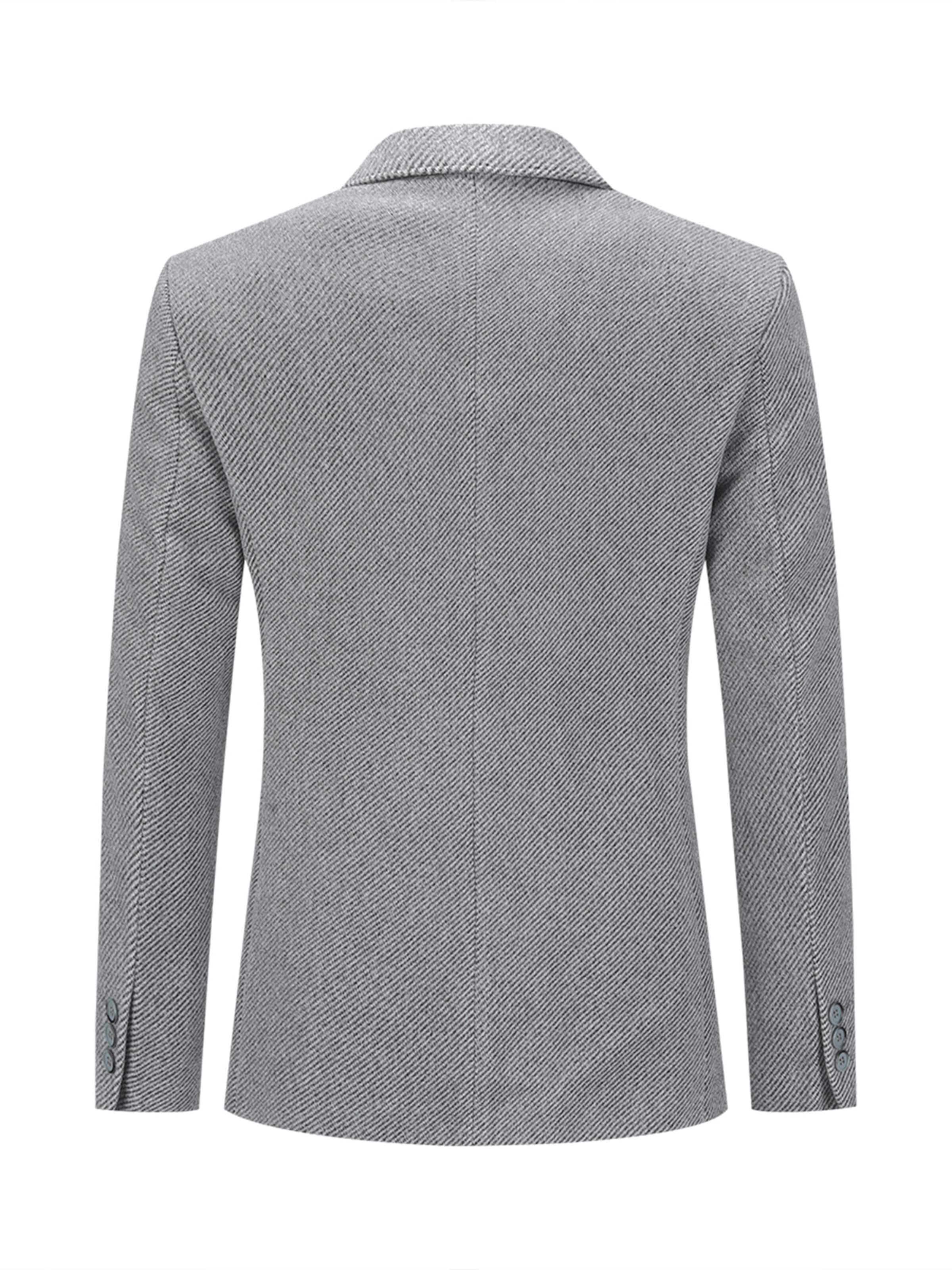 YOUTHUP Slim fit Suit Jacket in Grey