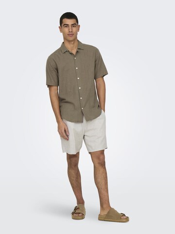 Only & Sons - regular Pantalón 'ONSTel' en blanco