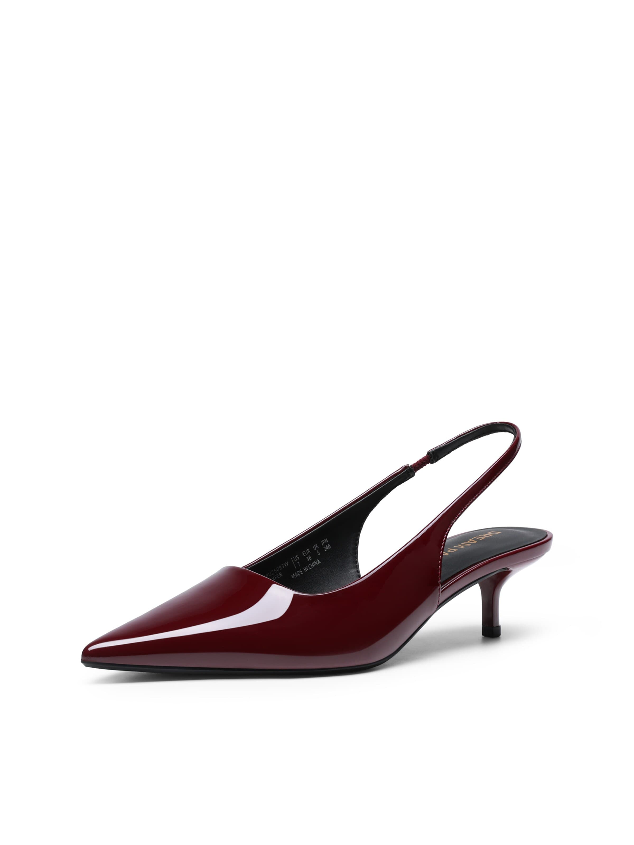 Dream Pairs Slingback Pumps in Red: front