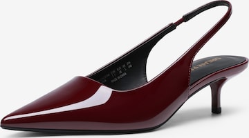 Dream Pairs Slingback Pumps in Red: front
