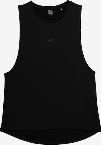 4F Sports top in Black: front