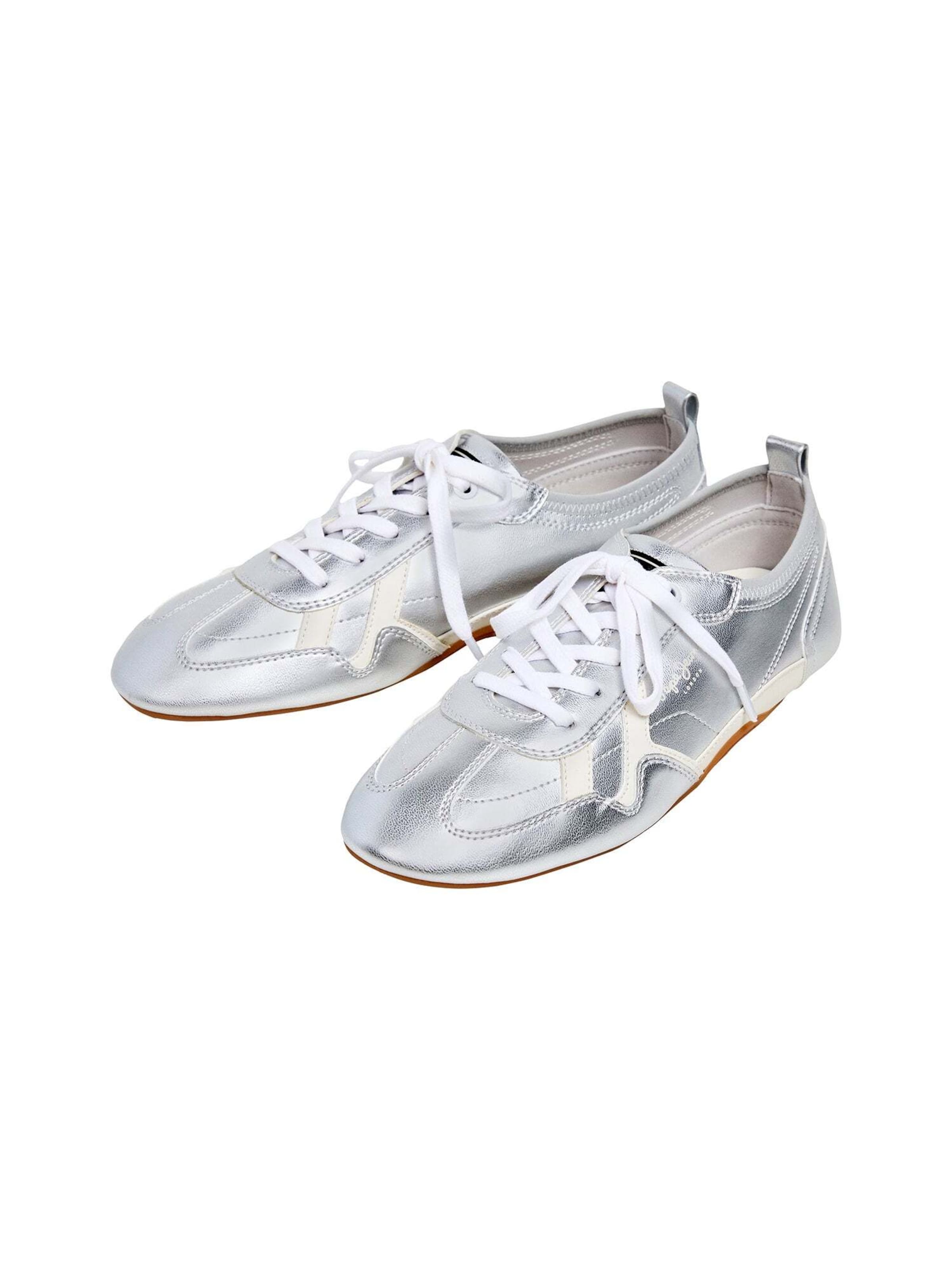 Baskets basses 'NOA SHINE' Pepe Jeans en argent