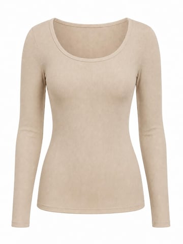 AOTTORI Shirt in Beige: front