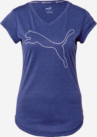 T-shirt fonctionnel PUMA en bleu : devant