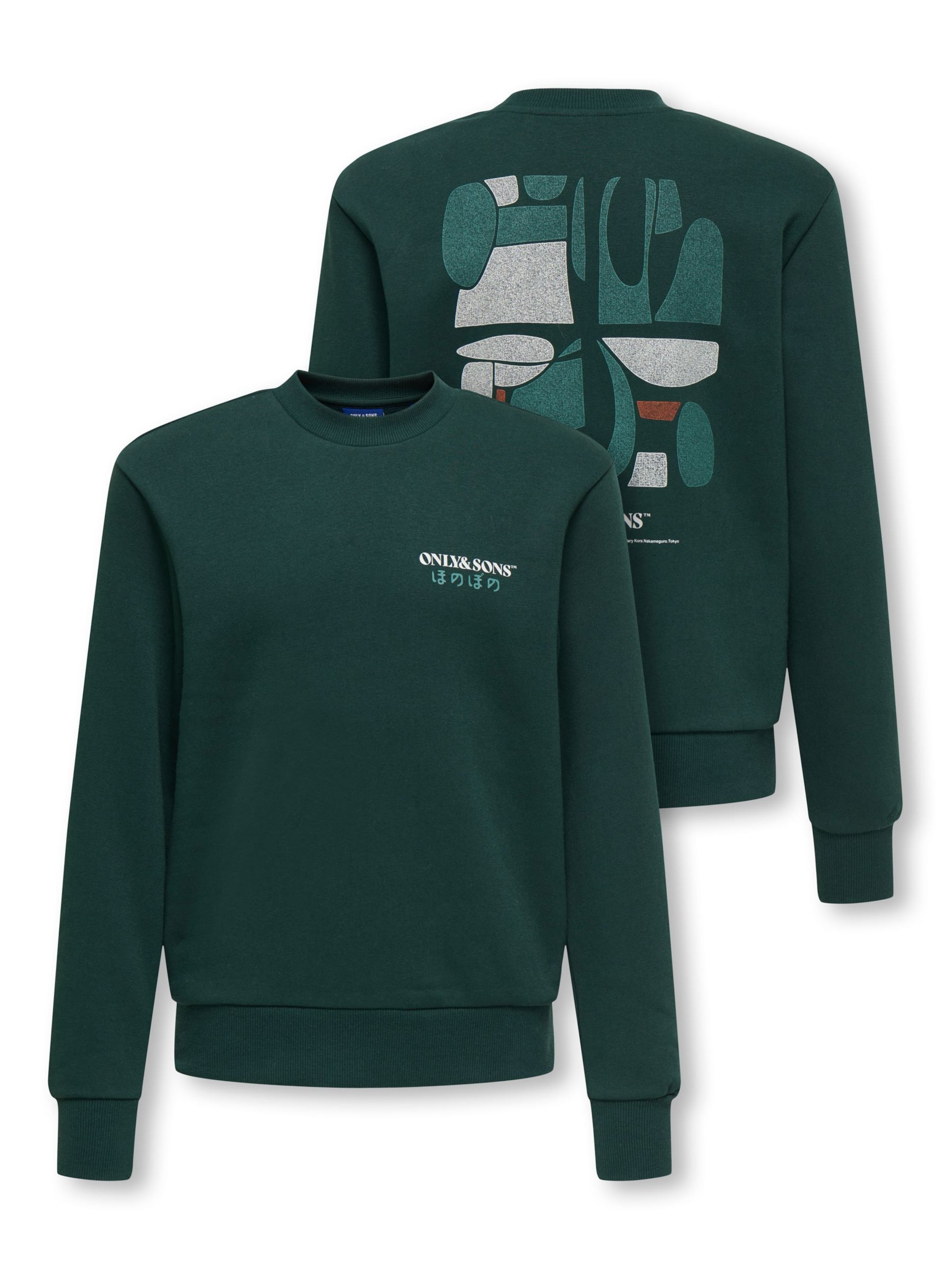 Only & Sons Junior Sweatshirt in Grün
