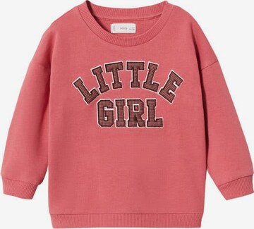 Sweat-shirt 'Little' MANGO KIDS en rouge : devant