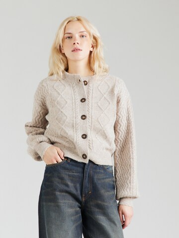 Cardigan TOPSHOP en beige : devant