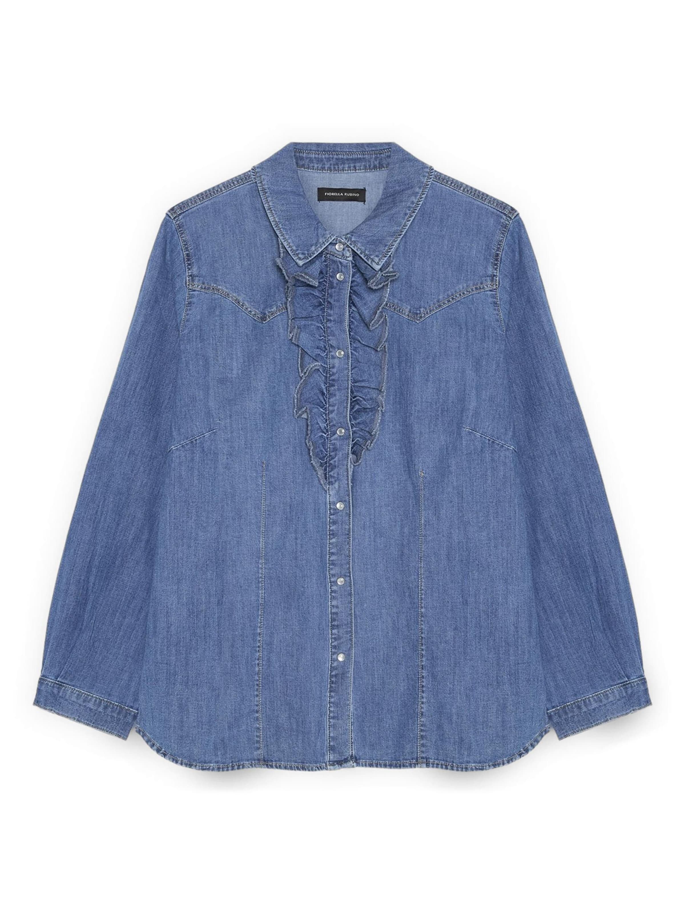 Fiorella Rubino Bluse‌‌‌ in Blau: Vorderseite