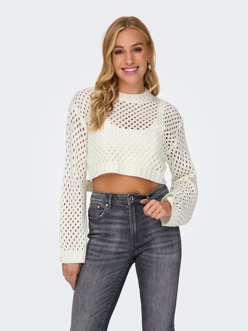 Pull-over 'Smilla' ONLY en beige : devant