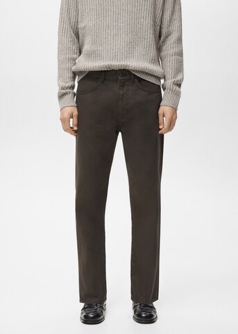 MANGO MAN Regular Jeans 'Juke' in Brown: front