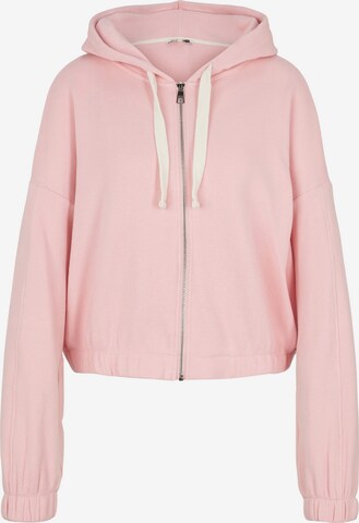 TOM TAILOR DENIM Sweatjacke in Pink: predná strana